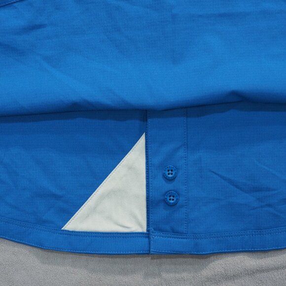 Cabelas Shirt Men Extra Large Blue Guidewear Fisherman Vented Ripstop Roll Tab - Picture 10 of 14